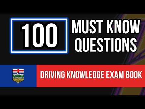 Alberta Driving Knowledge Test Book 2025 (100 Must Know Questions)