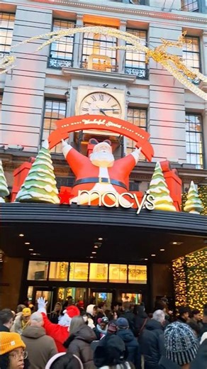 NYC Christmas Walk 2025😍 Macys Holiday Market🎄 New York Shopping #macys #nyc #christmas #shopping