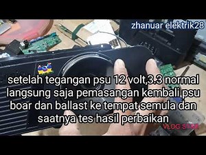 cara servis proyektor view sonic pjd5153 mati total