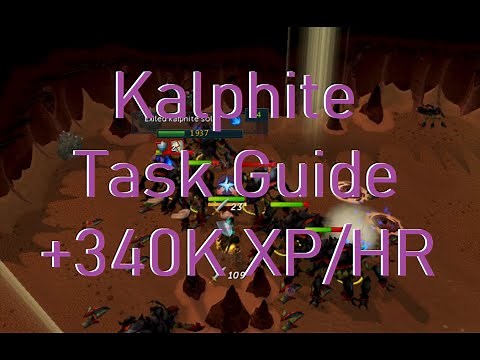 Runescape 3 Kalphite Slayer Task Guide +340k Combat XP/HR (Exiled version)