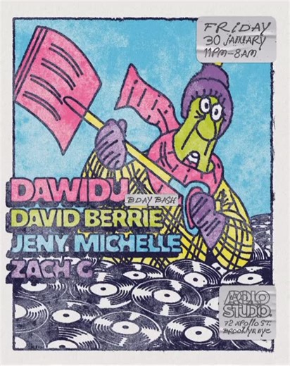 This Friday we celebrate Dawidu’s birthday next to Jeny Michelle, Zach G & David Berrie. 🫶 | Apollo Studio