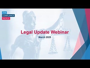 EHS Legal Update Webinar - March 2025