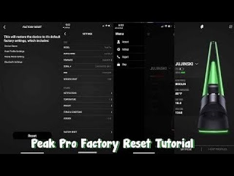 Puffco Peak Pro Factory Reset Tutorial