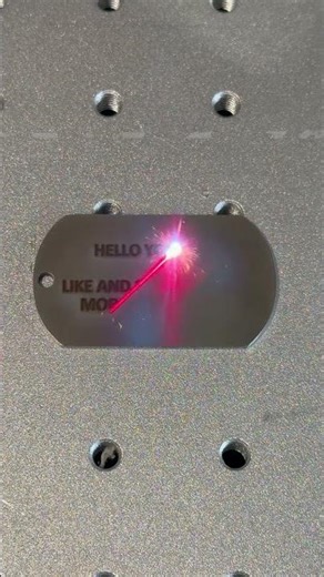 Hello YouTube! Laser Engraving Stainless Steel #asmr #customcable #fiberlaser
