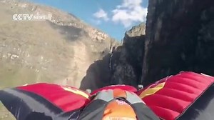 14K views · 862 reactions | China’s first wingsuit pilot flies through a Chinese valley in 100 seconds! Zhang Shupeng, the first #Chinese #wingsuit #pilot, flies through Jigong Mountain at an altitude of 3330 meters in #Yunan Province. He has already succeeded in flying through the Alps, but it is his first time to fly at such heights in China. Hold your breath and experience this extraordinary journey with him! | CGTN | Facebook