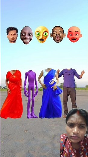 moye moye tranding song and blue Sadi women & red sadi women and young alien head matching new game