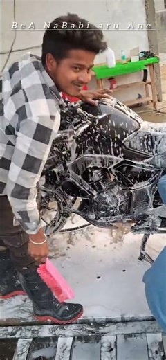 Bike wash and car wash axom car washing center near Bapuji nagar
