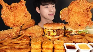 『DDM』中文 2.23 爱德华·李厨师的特别汉堡 & 炸鸡 & 法式炸薯条 & 洋葱圈 & 鸡块🌸咀嚼音