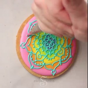 61K views · 782 reactions | Which of these rainbow cookies is your favorite? See the full tutorials on my blog >>Rainbow Mandala Cookies: https://www.sweetambs.com/tutorial/how-to-decorate-rainbow-mandala-cookies/ >>Rainbow Brush Embroidery Cookies: https://www.sweetambs.com/tutorial/rainbow-brush-embroidery-cookies/ >>Watercolor Rainbow Heart Cookies: https://www.sweetambs.com/tutorial/rainbow-watercolor-cookies/ | SweetAmbs | Facebook