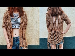 Crochet Summer Boho Cardigan