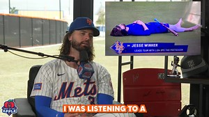 What's the origin of *that* Jesse Winker photo? His daughter says he likes to relax, but Jesse Winker tells us the real reason and much more on today's Meet at the Apple! 👋 🍎👉 https://bit.ly/3Fsenud 🟢👉 https://bit.ly/4kEKiry 🎥👉 https://bit.ly/4iDwYlq | New York Mets