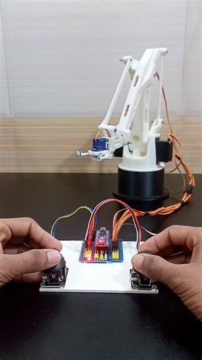 Robo Dreamer on Instagram: "Joystick controlled robotic arm"