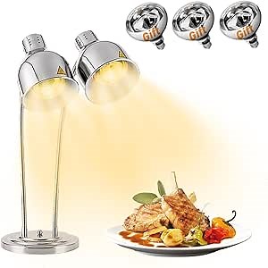 Food Heat Lamp,Commercial Food Warmer Light for Parties Buffet Restaurant