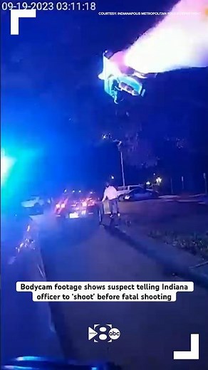 Bodycam footage shows suspect telling Indiana officer to ‘shoot’ before fatal shooting