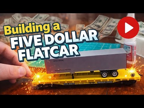 Building a Five Dollar Flatcar #modeltrains #modelrailroad