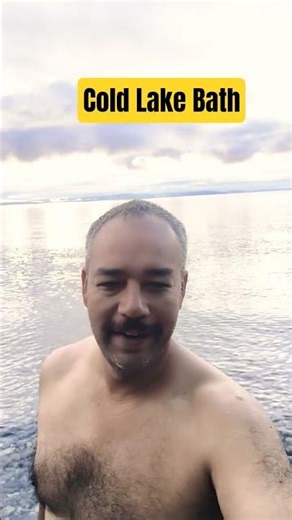 Day 5 , Cold swim in clear Lake water #coldbath #lake #coldwater