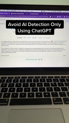 Bypass AI detectors using nothing but ChatGPT #chatgpthack #chatgpt #ai #aitok #sidehustle