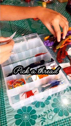How to organize embroidery threads- the way I do #embroiderylover #threadslabel #embroiderylover