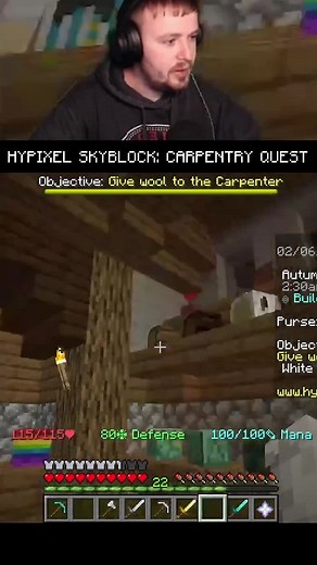 Hypixel Skyblock: Carpentry Quest #minecraft #hypixel #skyblock #hypixelskyblock #youtube #youtubevideo #quest #skyblockquest #minecraftskyblock #minecrafthypixel