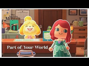 Isabelle Singing Part of Your World | The Little Mermaid Town Tune for Animal Crossing New Horizons