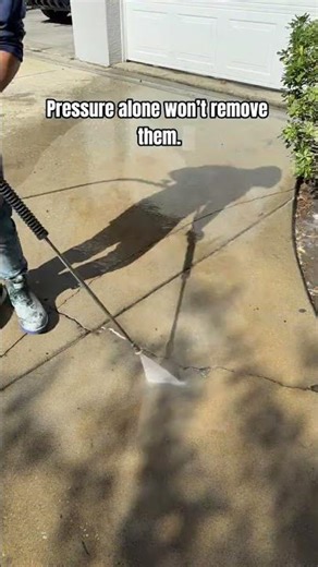 Rust stain removal on concrete