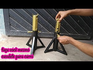 Curso de serralheiro - Aula 13 - como fazer um cavalete para carro