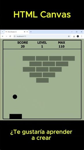¿Te gustaría aprender a crear juegos en JavaScript para el navegador? #javascript #canvas #html5