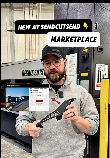 Excited to launch SendCutSend Marketplace, a new way for you to sell your custom projects through us and get some profit 💰 Here’s how it works: ✔️ You create a “product” with your SendCutSend parts ✔️ We cut, package and ship it to buyers ✔️ You get a payout on every order sold! For more info check out sendcutsend.com/marketplace 👈 #sendcutsend #americanmanufacturing