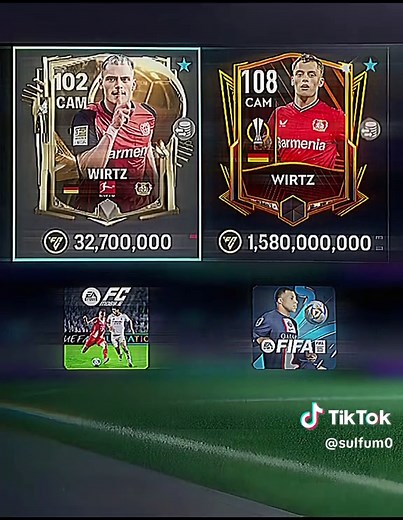 Wirtz🇩🇪 FC24/25/26 vs Wirtz🇩🇪 Fifa22/23 #fifa #fifamobile #fcmobile #eafc26 #fifa23