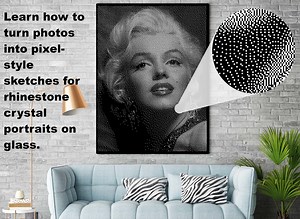 Digital Sketches for Crystal Portraits – Learn to Design for Rhinestone, Crystals, Swarovski Glass Art - Etsy