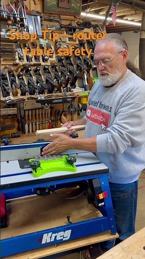 Shop Tip — router table safety. #shorts #woodworking #diy #tools