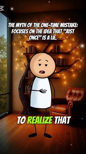 The Myth of the One-Time Mistake: Focuses on the idea that "just once" is a lie.​#Psychology