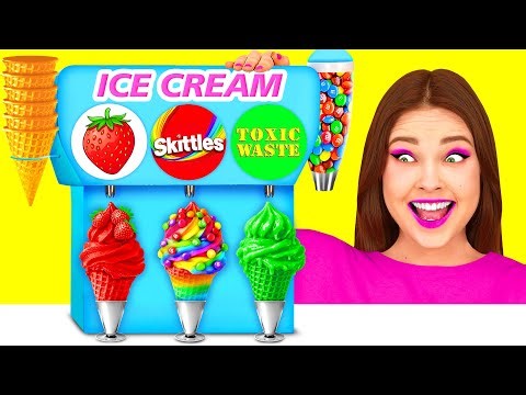 Mystery Ice Cream Challenge | Awesome Kitchen Hacks by ChallengeTeen