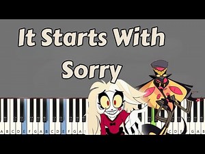 It Starts With Sorry - Hazbin Hotel | Piano Tutorial