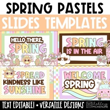 April Slides Pastel Spring Morning Slides Spring Sunshine Google Slides Template