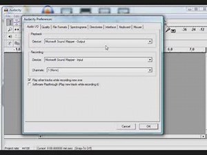Audacity Support - Audio settings
