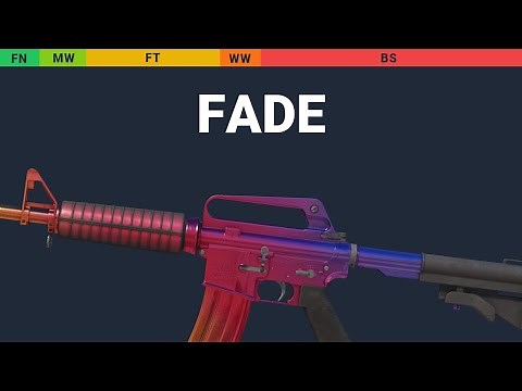 M4A1-S Fade - Skin Float And Wear Preview