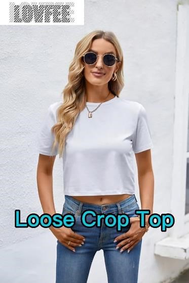 LOVFEE loose crop top