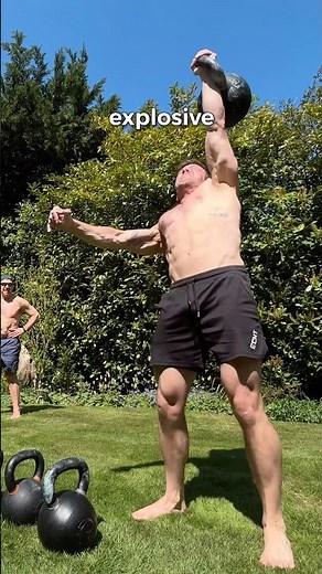 How to push press a kettlebell. Active vs passive rack!