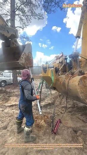 Dégagement d'un godet : le processus de retrait d'un godet d'excavatrice