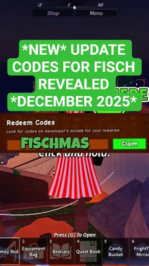 **NEW** UPDATE CODES ADDED TO FISCH *ADMIN ABUSE UPDATE* #fisch #roblox #shorts