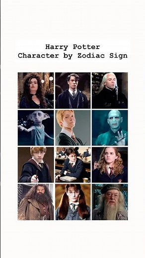 Harry Potter Characters by Zodiac Sign 🦉