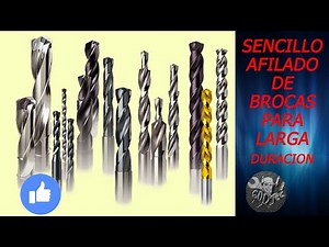 Afilado fácil y técnico de brocas y mechas para larga duración.
