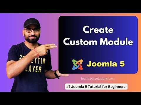 #7 How to Create Custom Module in Joomla 5 | Joomla Tutorial for beginners | Joomla 5 Tutorial