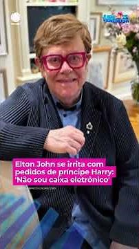 Elton John lost his patience with his godson and scolded the Duke of Sussex over money