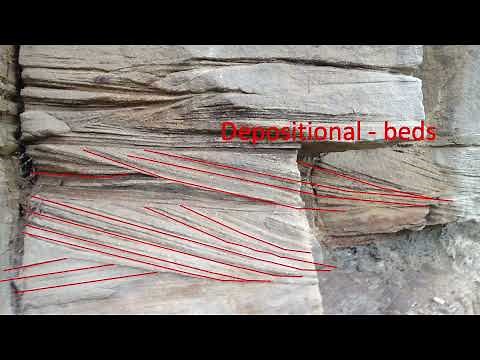 Cross bedding in Harrogate Sandstone