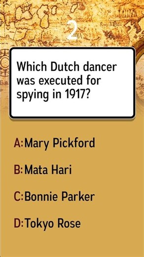 Who was the Dutch dancer executed for spying in 1917?