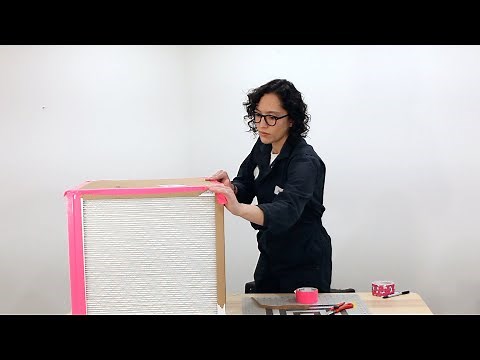 How to make a 4-filter DIY Air Purifier with a round fan