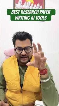 Best AI research paper writing tools | write research paper fast