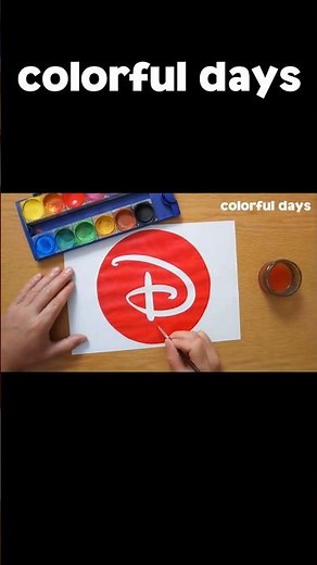 Disney logo painting